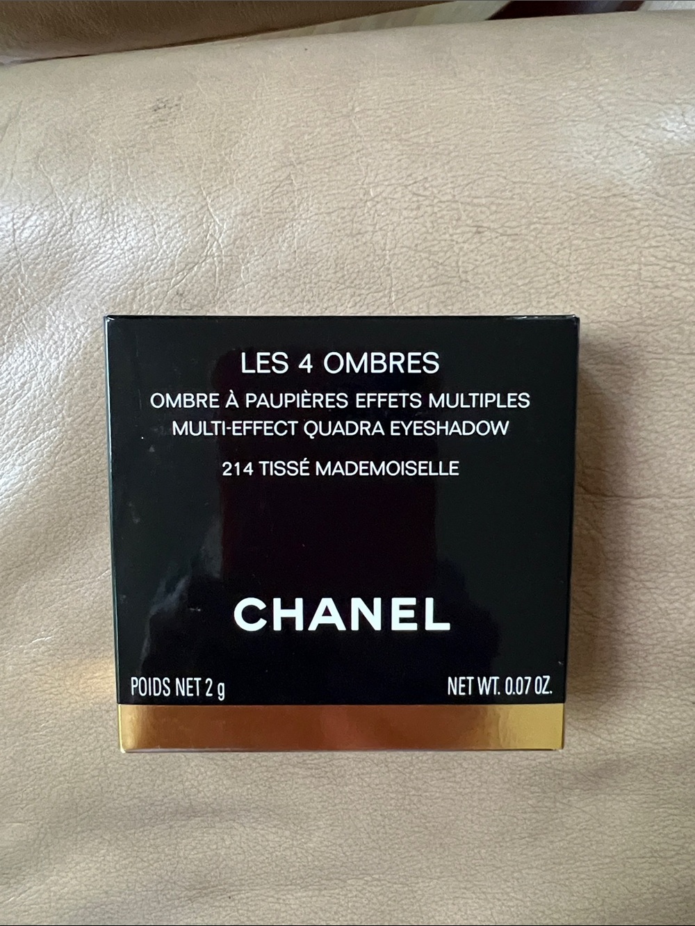 CHANEL Les 4 Ombres Quad Eyeshadow - Black and Gold Packaging
